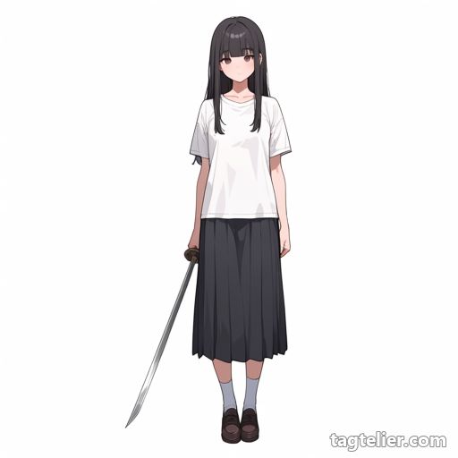 剣を持つ（holding_sword）で生成したAIイラストの見本