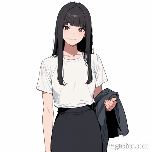 脱いだ服を持つ（holding_unworn_clothes）で生成したAIイラストの見本