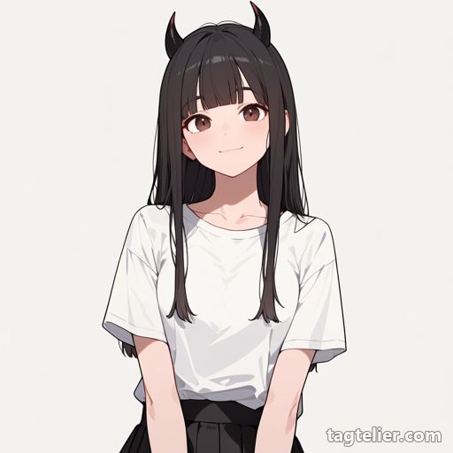 角（horns）で生成したAIイラストの見本