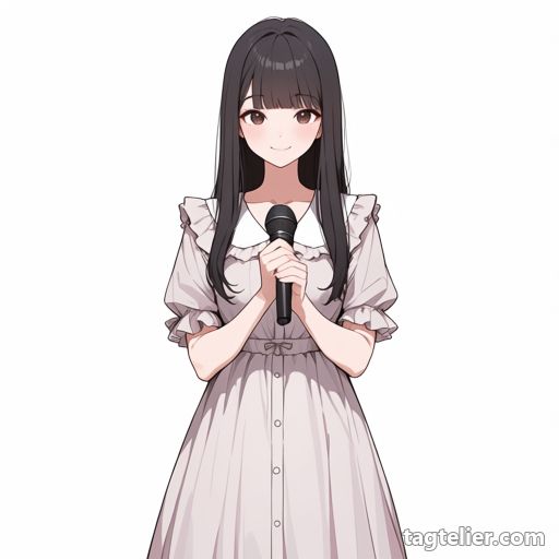 アイドル（idol）で生成したAIイラストの見本