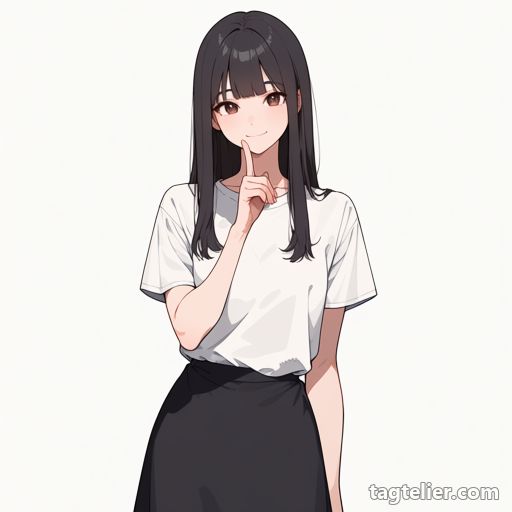 指差し（index_finger_raised）で生成したAIイラストの見本