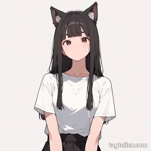 ケモノミミモード（kemonomimi_mode）で生成したAIイラストの見本