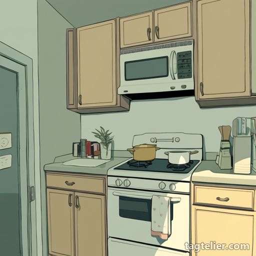 キッチン（kitchen）で生成したAIイラストの見本
