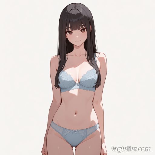 レース付きパンティ（lace-trimmed_panties）で生成したAIイラストの見本