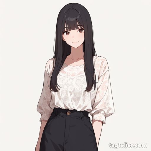 レース（lace）で生成したAIイラストの見本