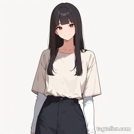 重ね袖（layered_sleeves）で生成したAIイラストの見本