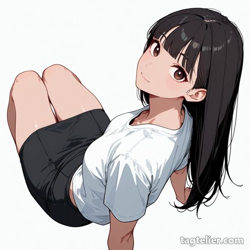 後ろに寄りかかる（leaning back）で生成したAIイラストの見本