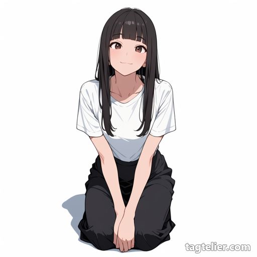 片脚を上げる（leg_lift）で生成したAIイラストの見本