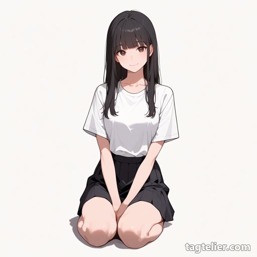 片脚を上げる（leg_up）で生成したAIイラストの見本