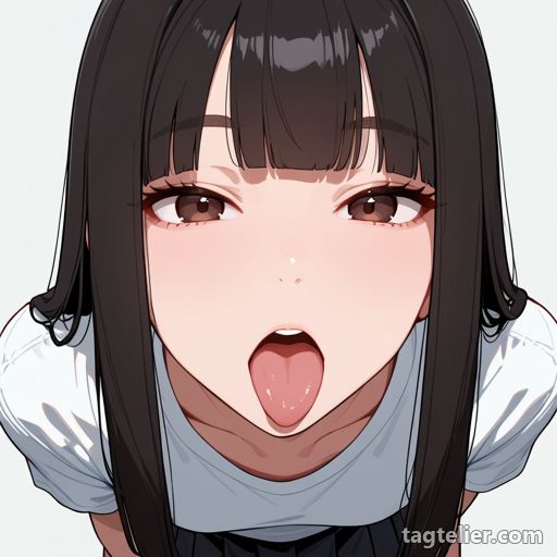 舐める（licking）で生成したAIイラストの見本