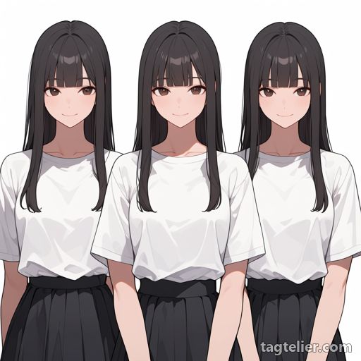整列（lineup）で生成したAIイラストの見本