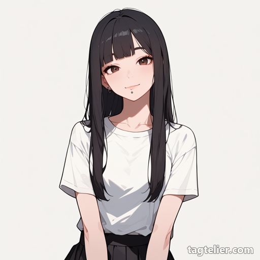 リップピアス（lip piercing）で生成したAIイラストの見本