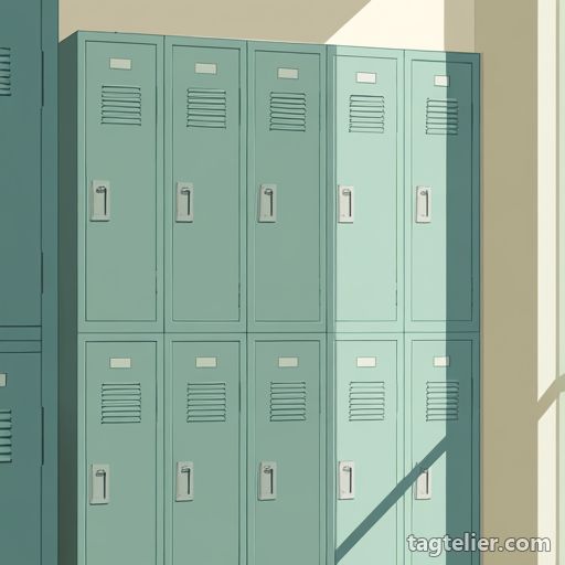 ロッカールーム（locker room）で生成したAIイラストの見本