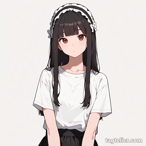 ロリータ風ヘアバンド（lolita_hairband）で生成したAIイラストの見本