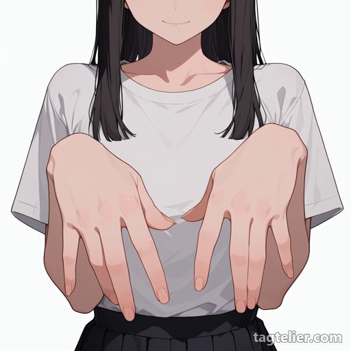 長い指（long fingers）で生成したAIイラストの見本