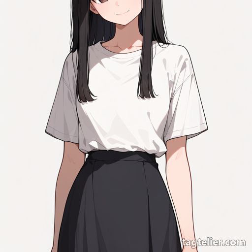 ロングスカート（long_skirt）で生成したAIイラストの見本
