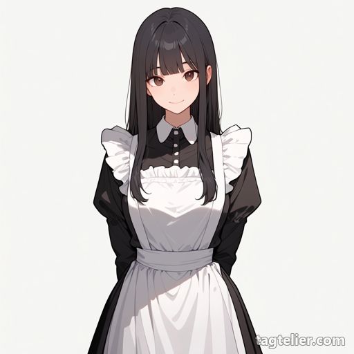 メイド（maid）で生成したAIイラストの見本