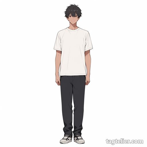男性フォーカス（male_focus）で生成したAIイラストの見本
