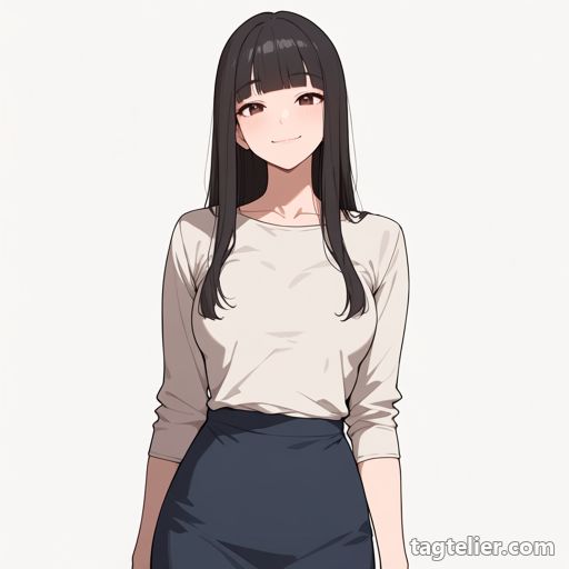 大人の女性（mature_female）で生成したAIイラストの見本