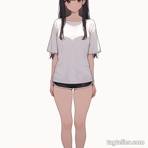 太もものほくろ（mole on thigh）で生成したAIイラストの見本