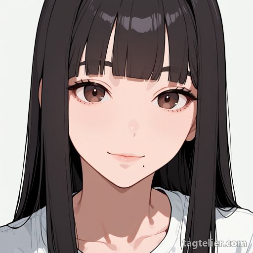 口元のほくろ（mole under mouth）で生成したAIイラストの見本