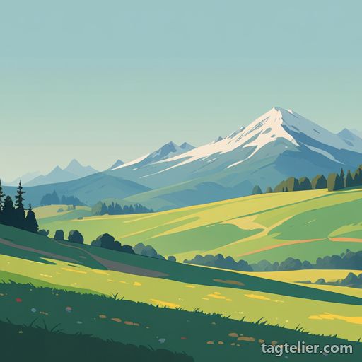 山（mountain）で生成したAIイラストの見本