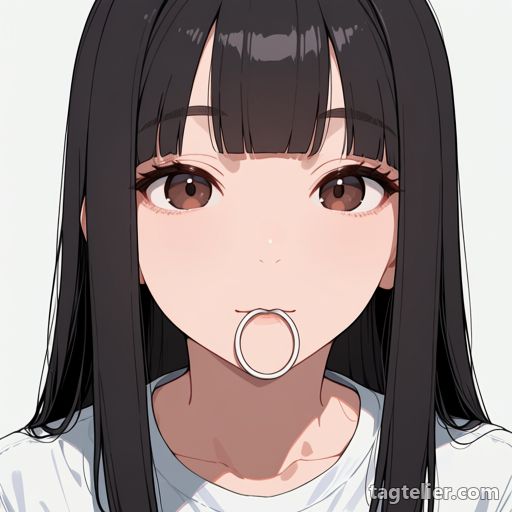 口にくわえる（mouth_hold）で生成したAIイラストの見本
