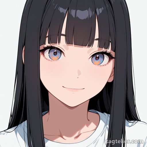多色の目（multicolored eyes）で生成したAIイラストの見本