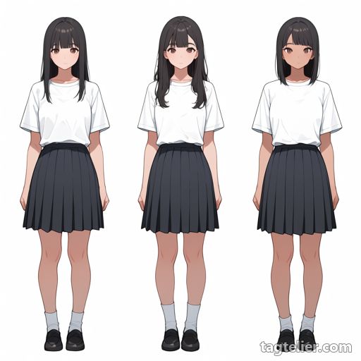 複数女性（multiple girls）で生成したAIイラストの見本