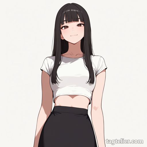 細いウエスト（narrow_waist）で生成したAIイラストの見本