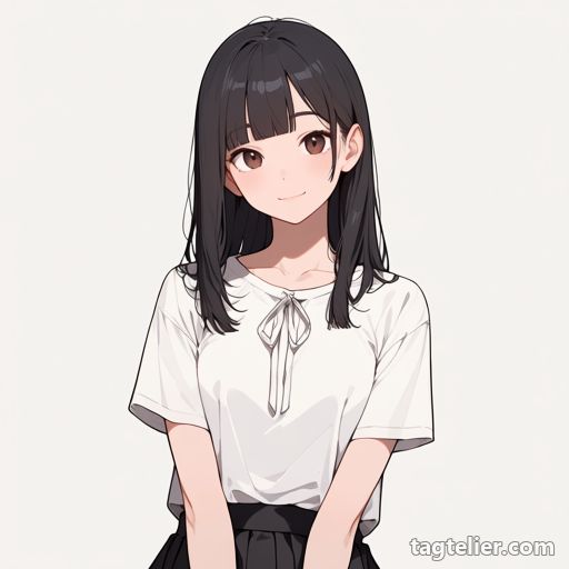 首リボン（neck_ribbon）で生成したAIイラストの見本