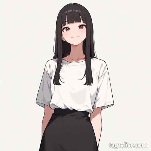 足が写らない（no feet）で生成したAIイラストの見本