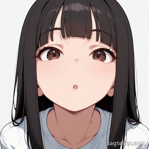 驚き顔（:o）で生成したAIイラストの見本
