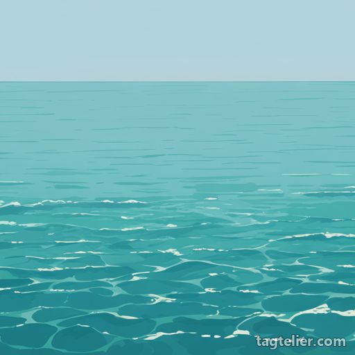 海（ocean）で生成したAIイラストの見本