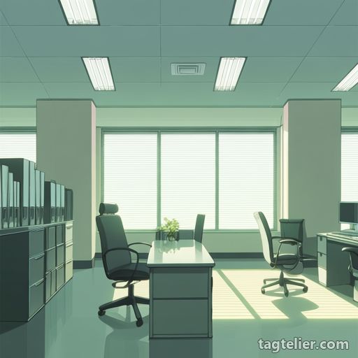 オフィス（office）で生成したAIイラストの見本