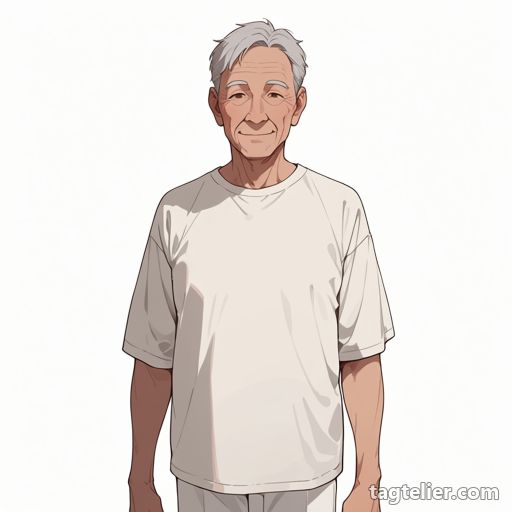 老人（old_man）で生成したAIイラストの見本