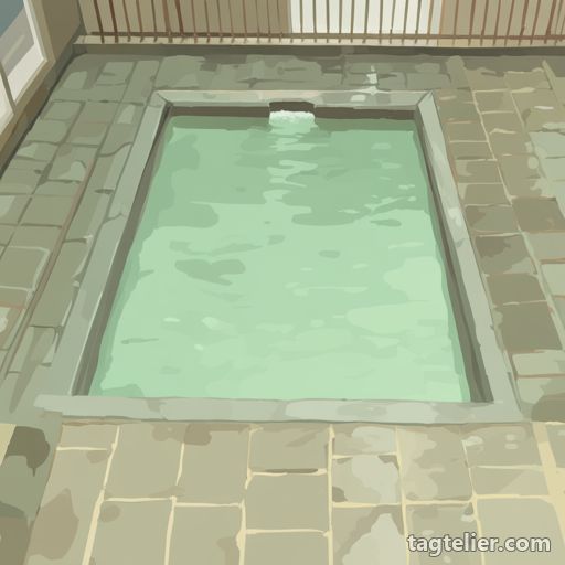 温泉（onsen）で生成したAIイラストの見本