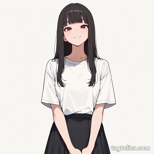 手を組む（own_hands_clasped）で生成したAIイラストの見本