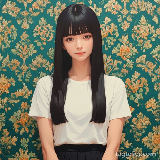 絵の具（painting_(medium)）で生成したAIイラストの見本