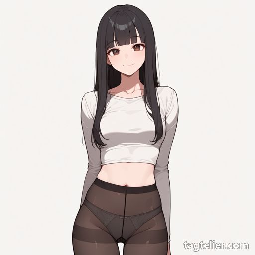 パンスト下のパンティ（panties_under_pantyhose）で生成したAIイラストの見本