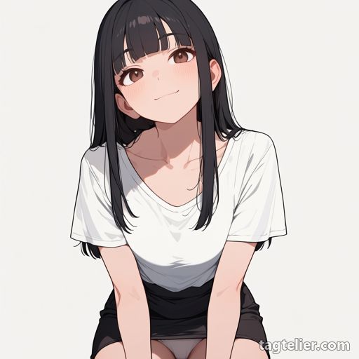 パンチラ（pantyshot）で生成したAIイラストの見本
