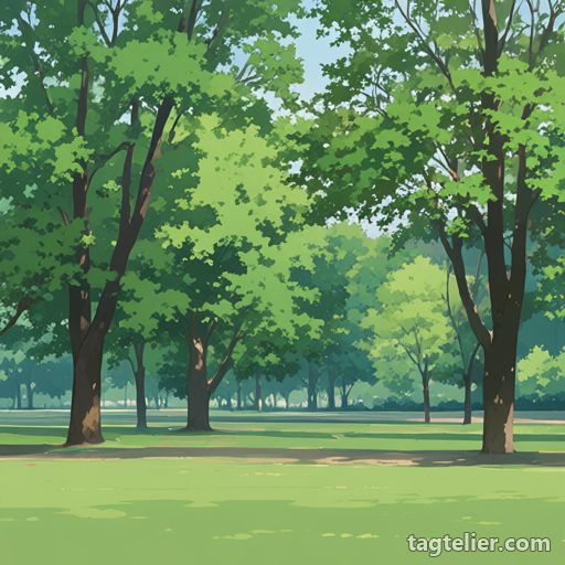 公園（park）で生成したAIイラストの見本