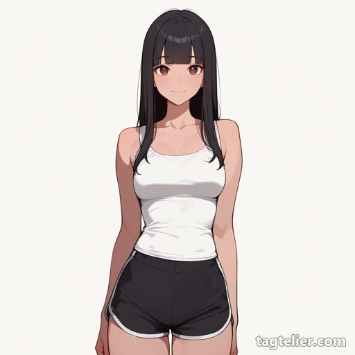 洋ナシ型体型（pear shaped figure）で生成したAIイラストの見本