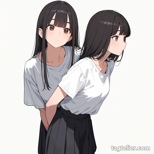 おんぶ（piggyback）で生成したAIイラストの見本