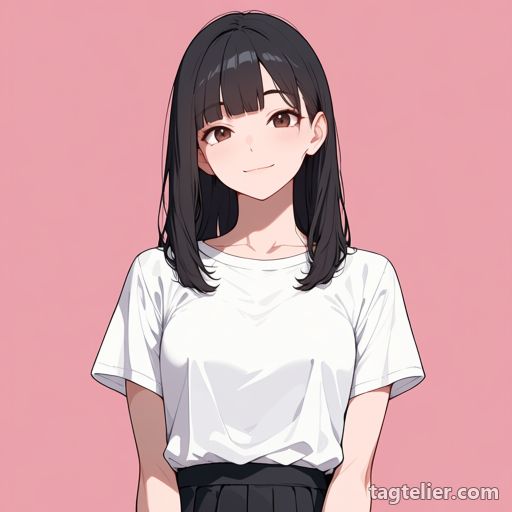 ピンク背景（pink_background）で生成したAIイラストの見本