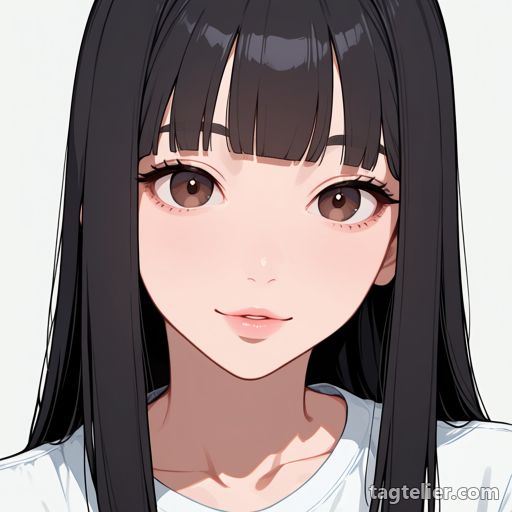 ピンクの唇（pink lips）で生成したAIイラストの見本