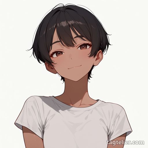 ピクシーカット（pixie cut）で生成したAIイラストの見本