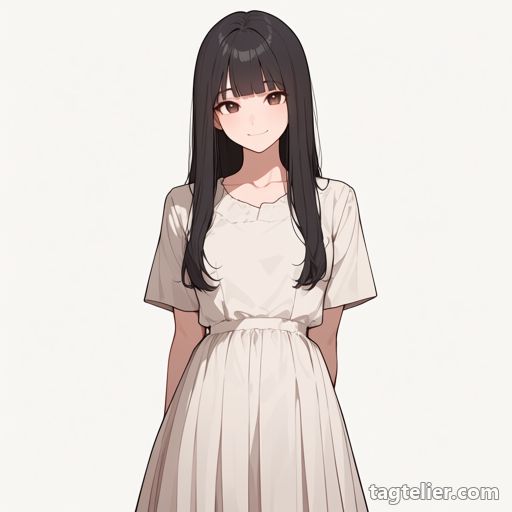 プリーツドレス（pleated_dress）で生成したAIイラストの見本