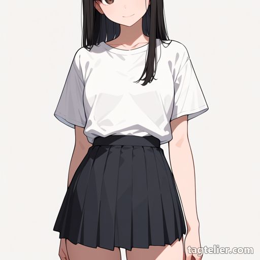 プリーツスカート（pleated_skirt）で生成したAIイラストの見本