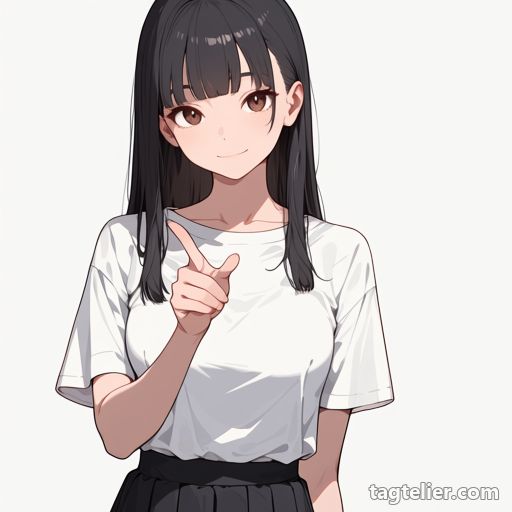 指差し（pointing）で生成したAIイラストの見本